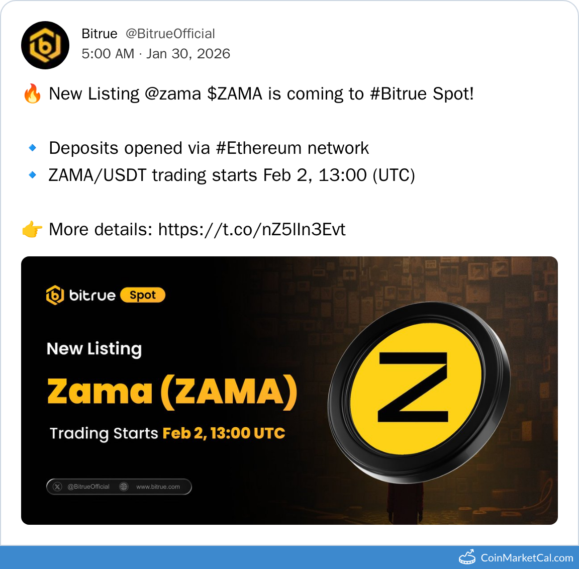 Bitrue Listing