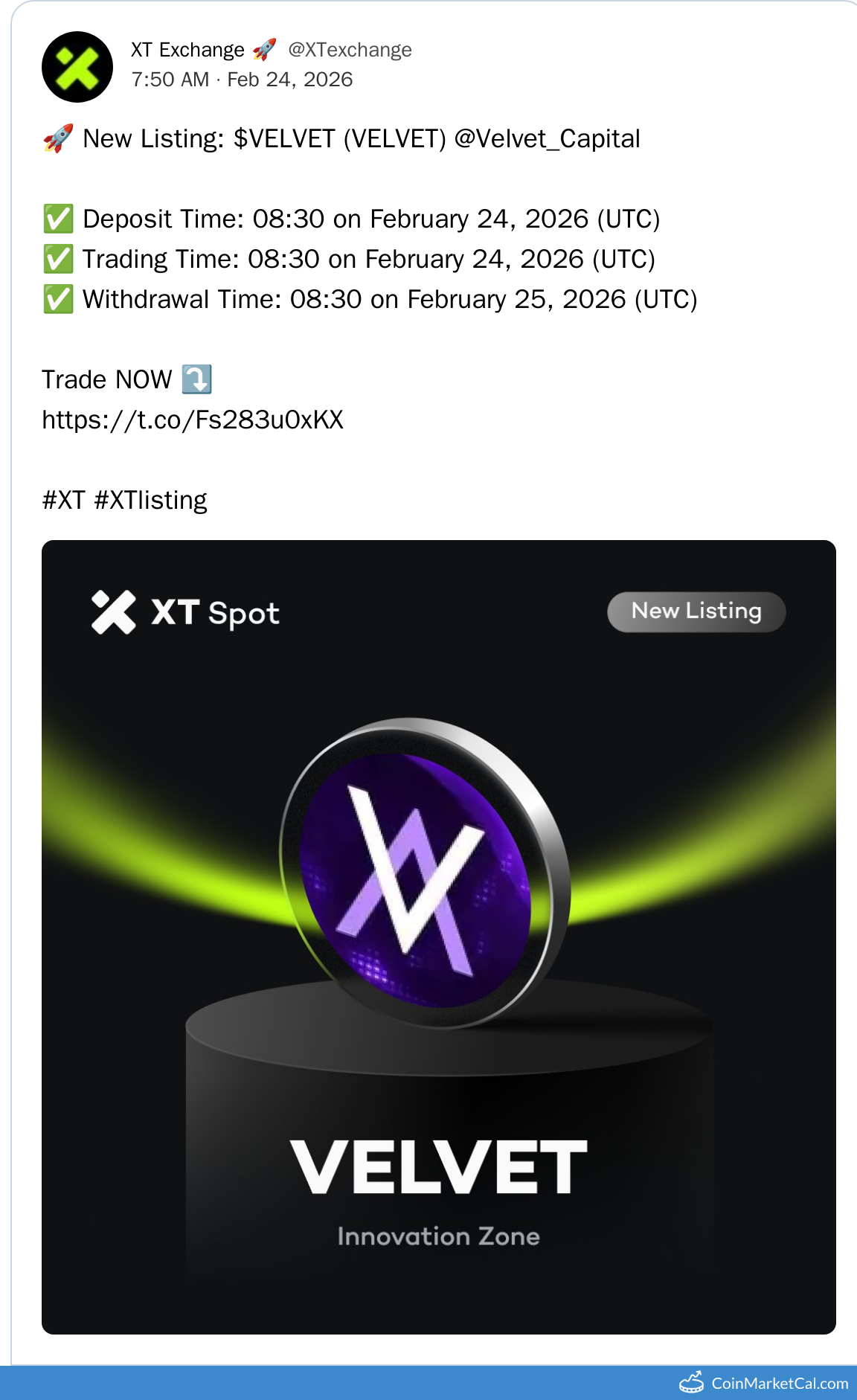 XT Exchange Listing