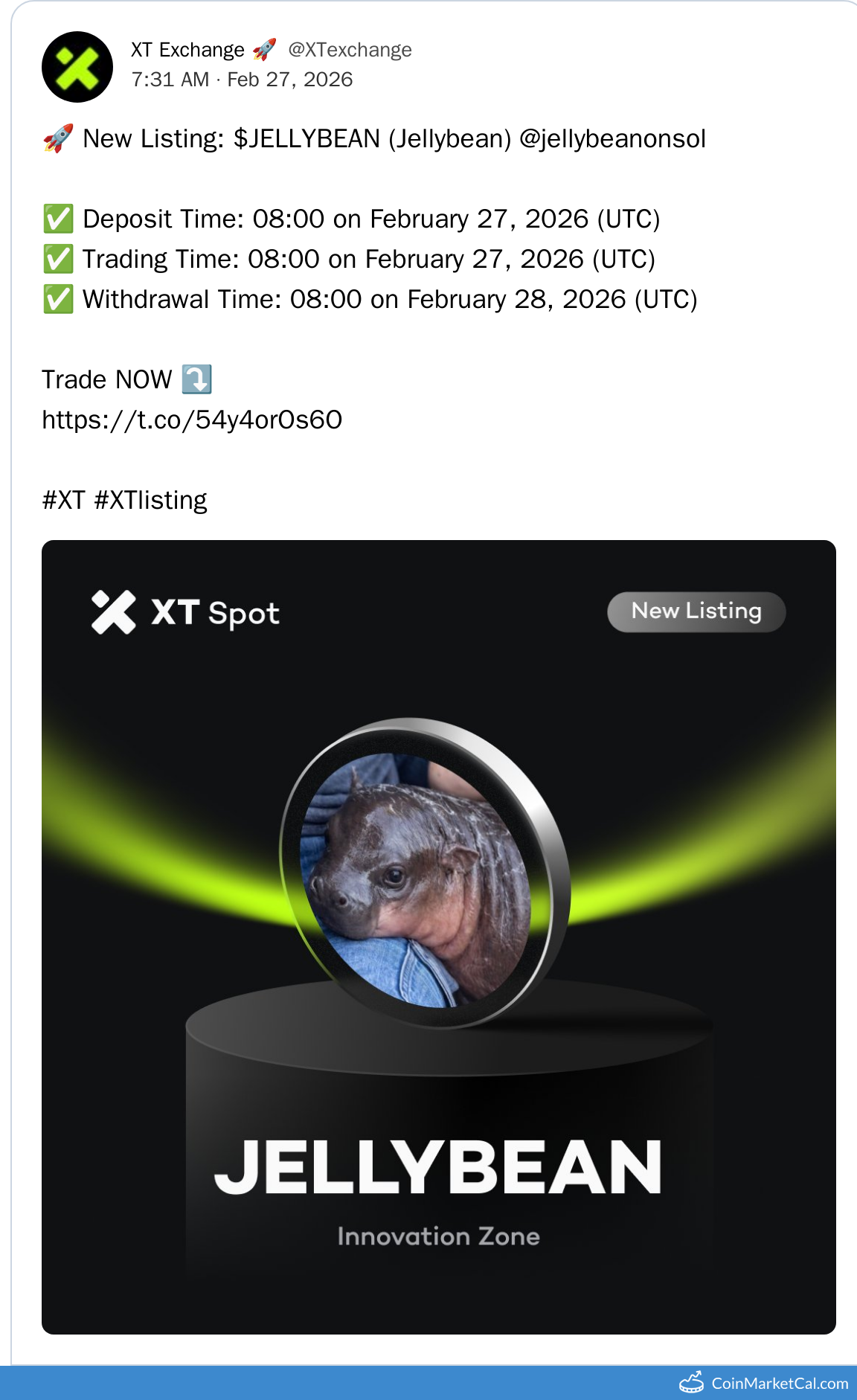 XT EXchange Listing