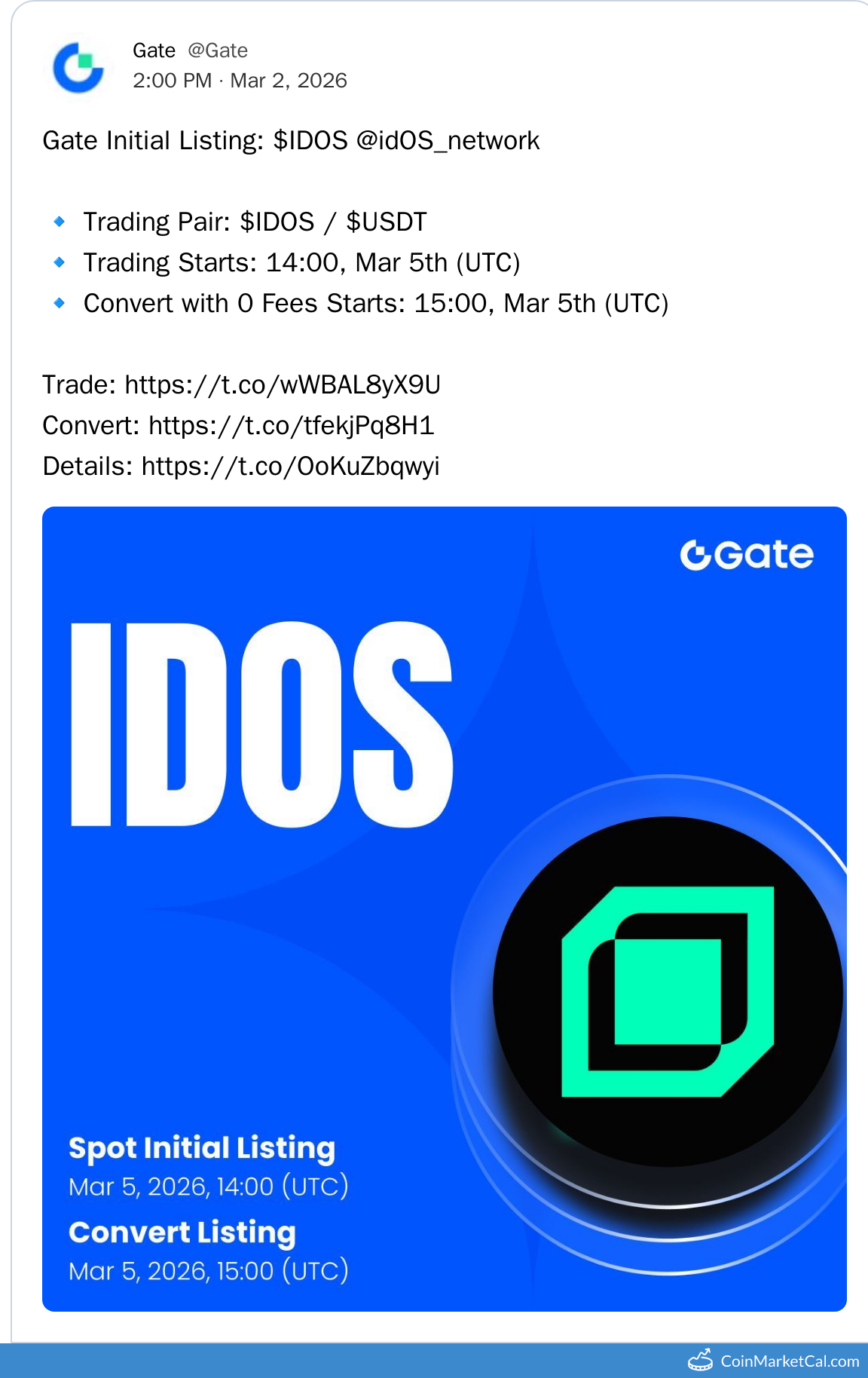 Gate.io Listing