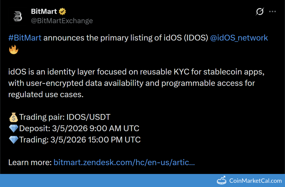 BitMart Listing