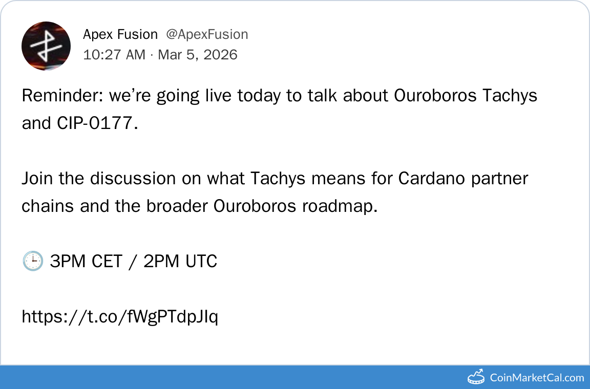 Tachys & CIP-0177 Talk