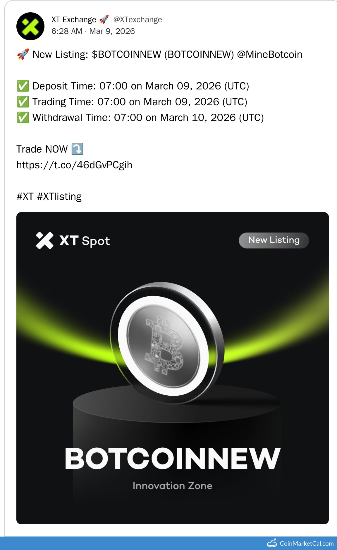 XT.COM Listing