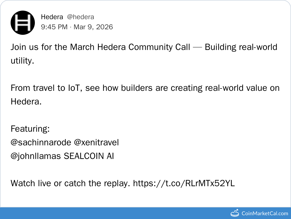 March Community Call