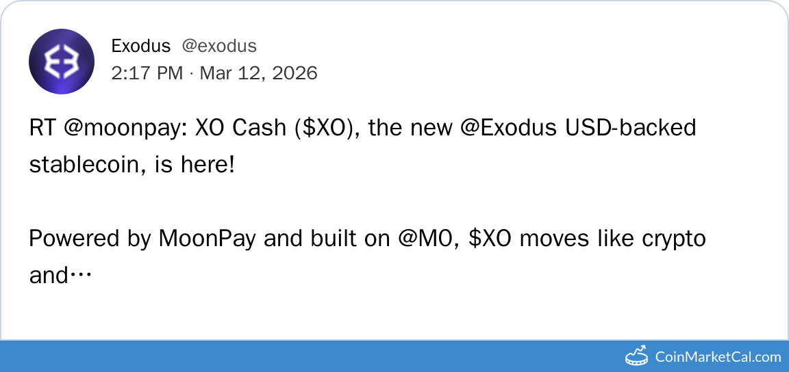 XO Cash on Exodus