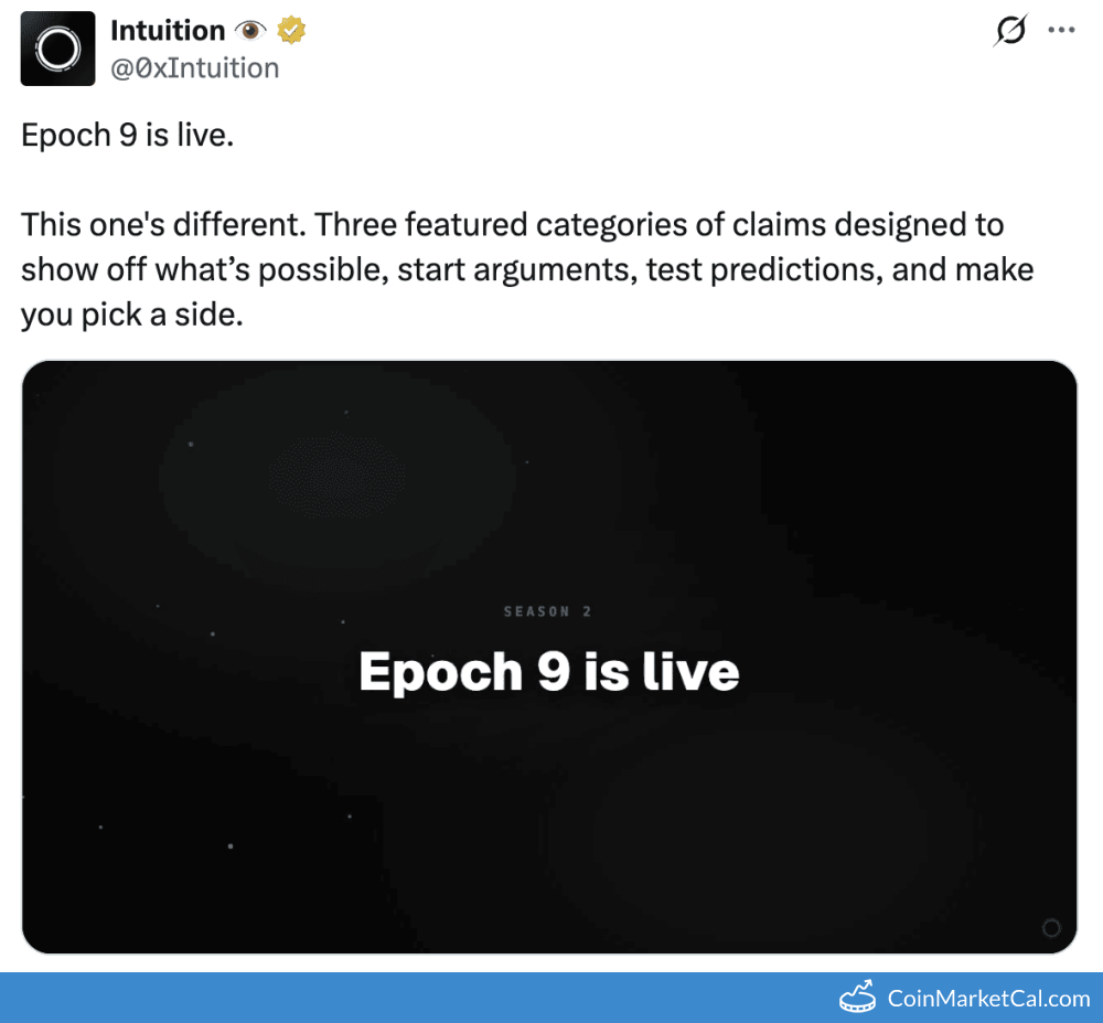 Epoch 9 Launch