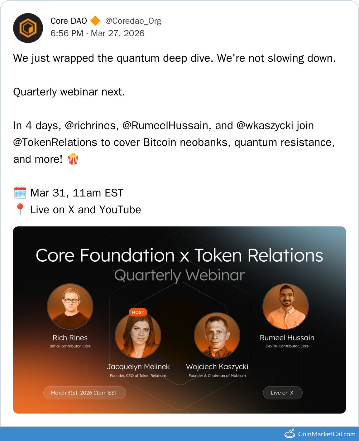 Quarterly Webinar
