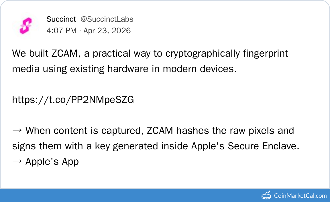 ZCAM Media Fingerprint