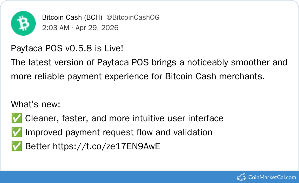 Paytaca POS V0.5.8