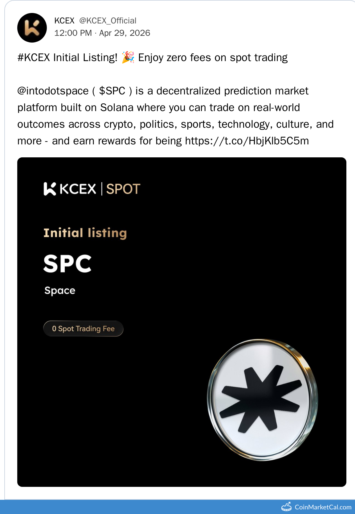 KCEX Listing