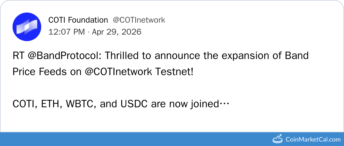 Band Feeds & COTI Testnet