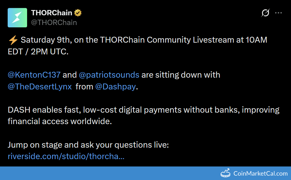 THORChain & Dash AMA