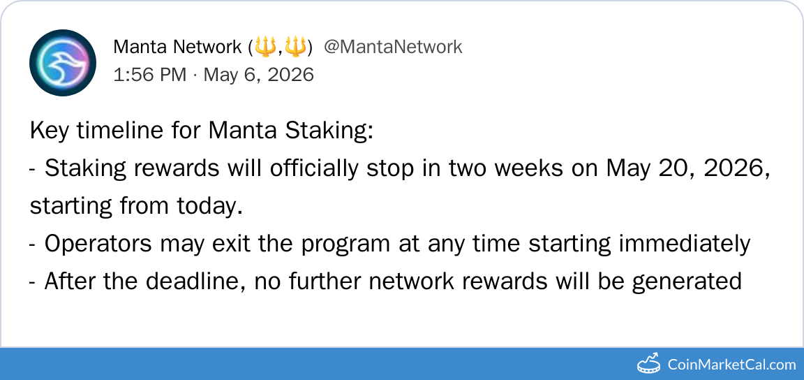 Staking Ends