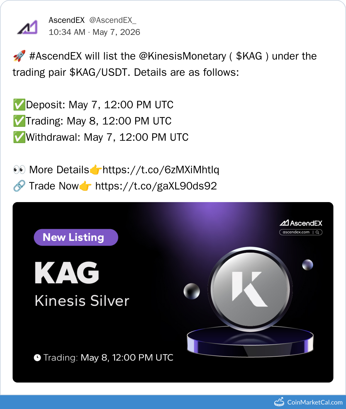 AscendEX Listing