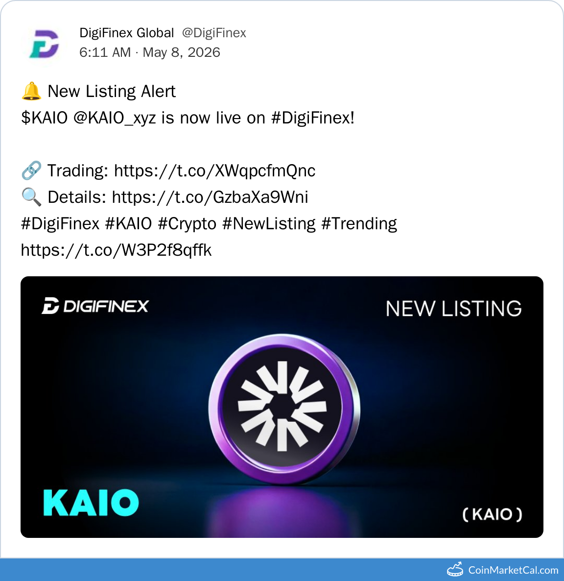 DigiFinex Listing
