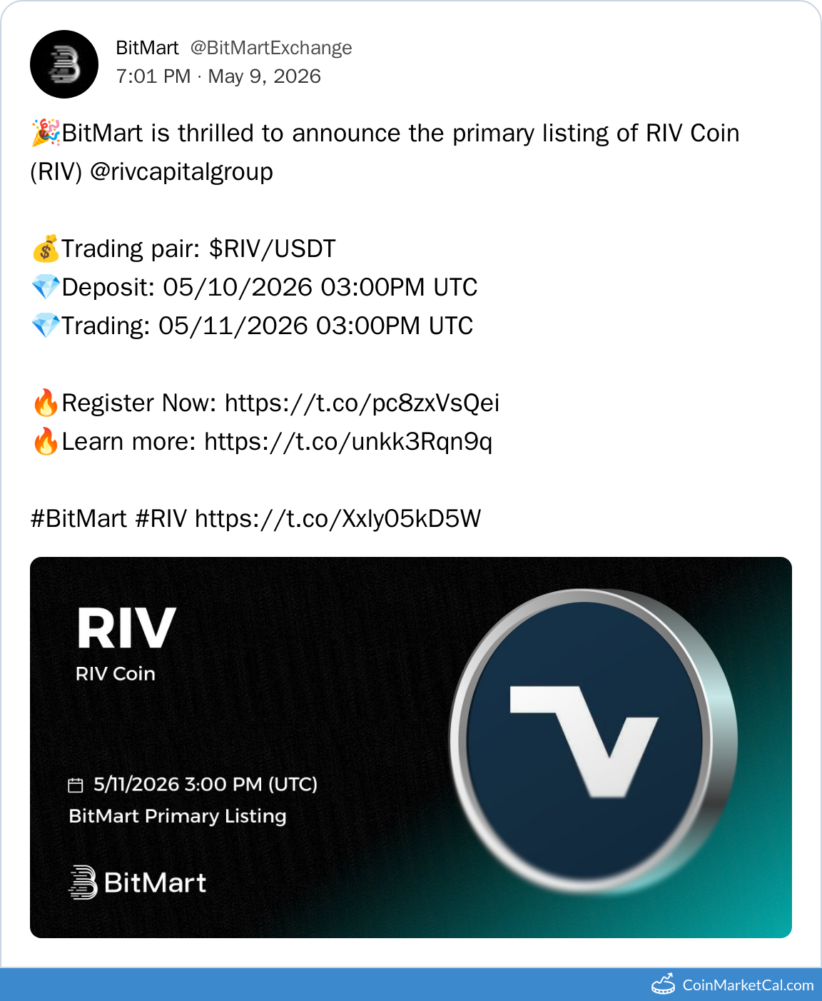 BitMart Listing