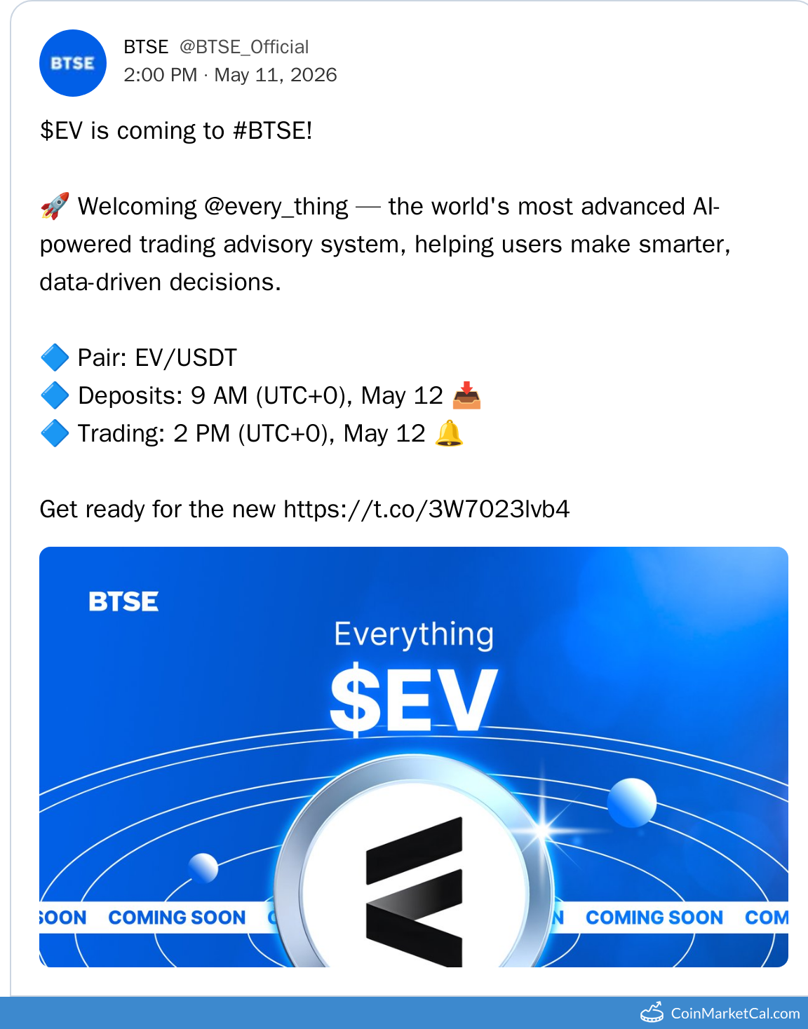 BTSE Listing