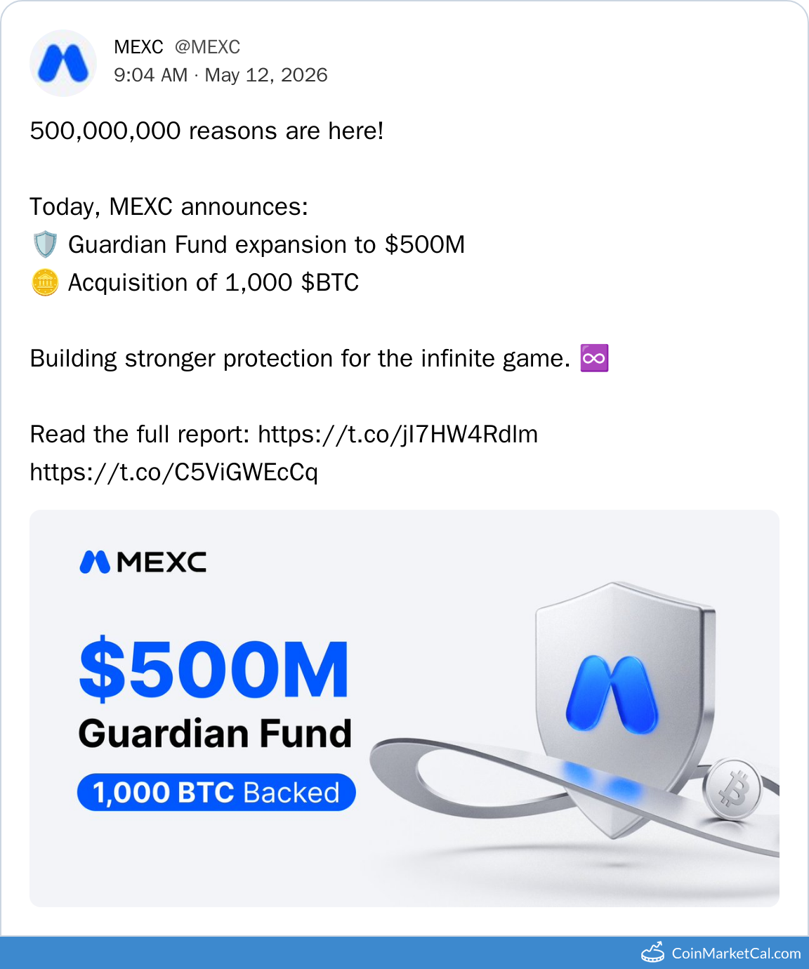 Guardian Fund to $500M