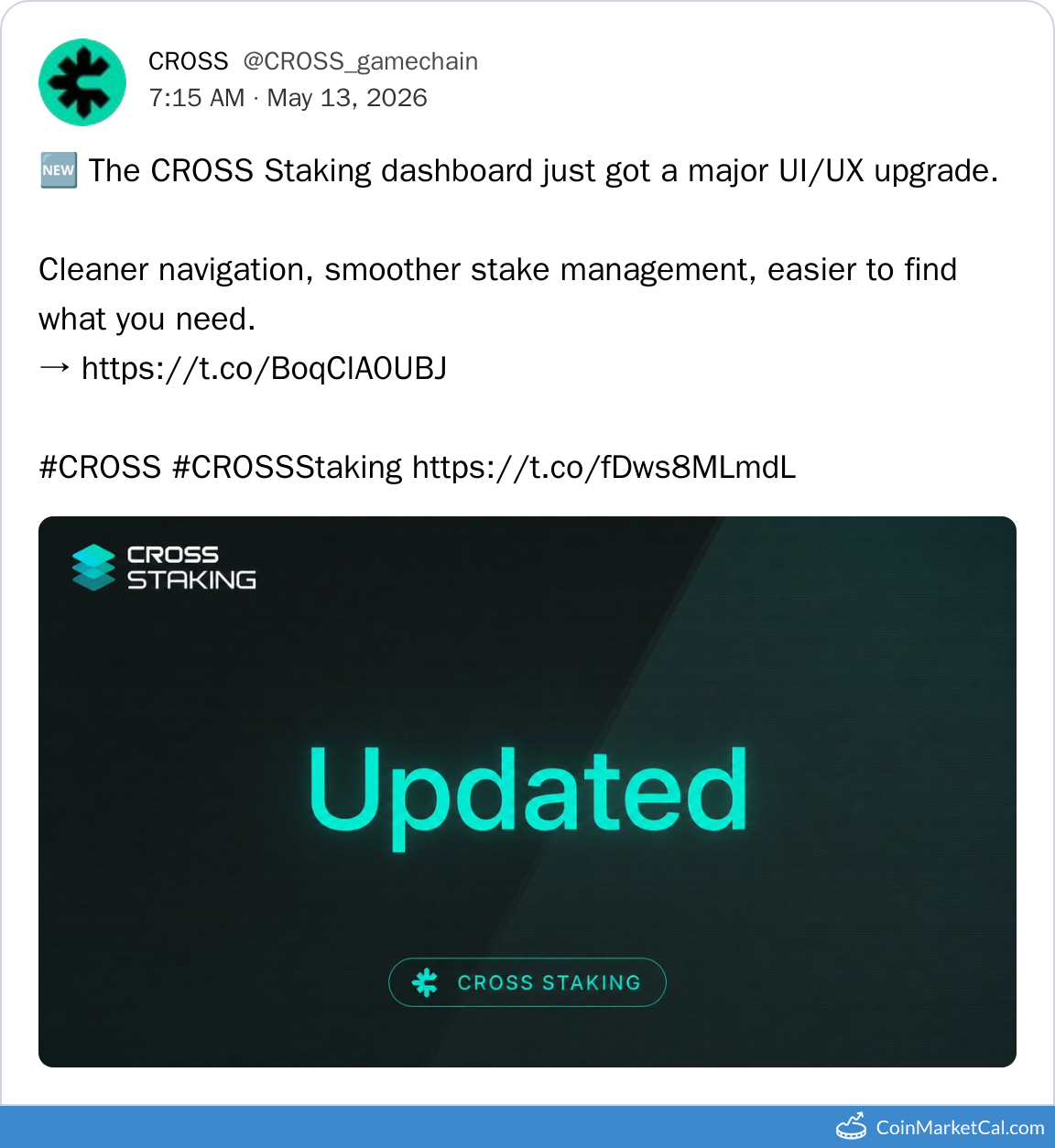 Staking UI Upgrade