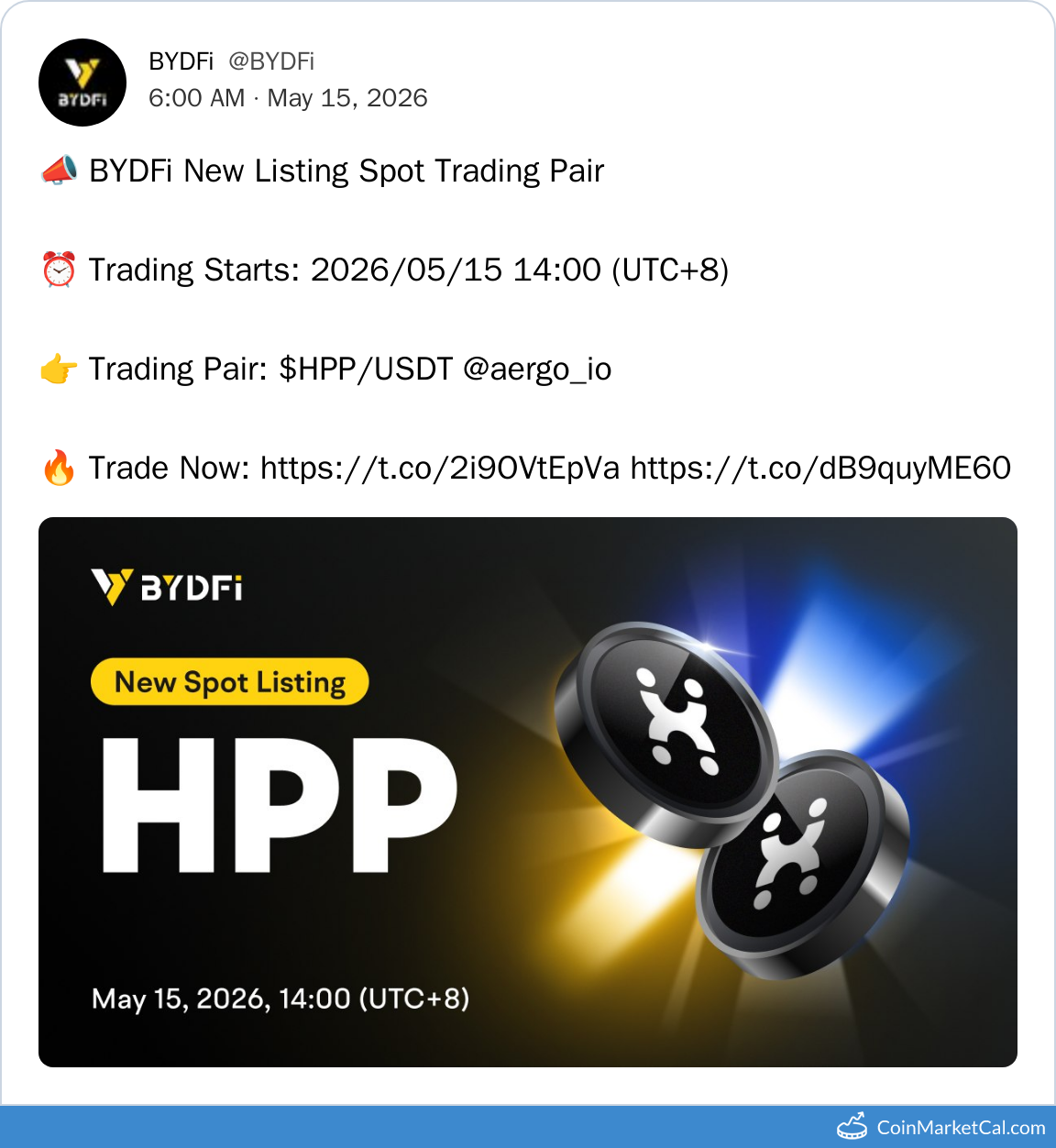 BYDFi Listing