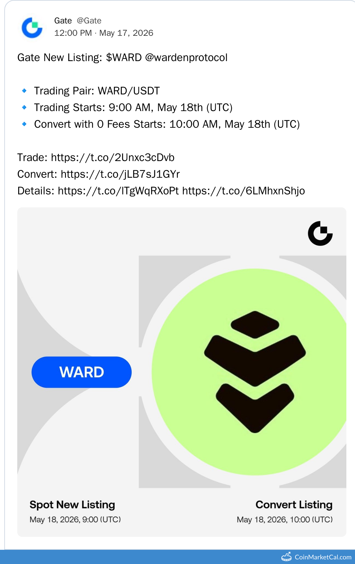 Gate.io Listing