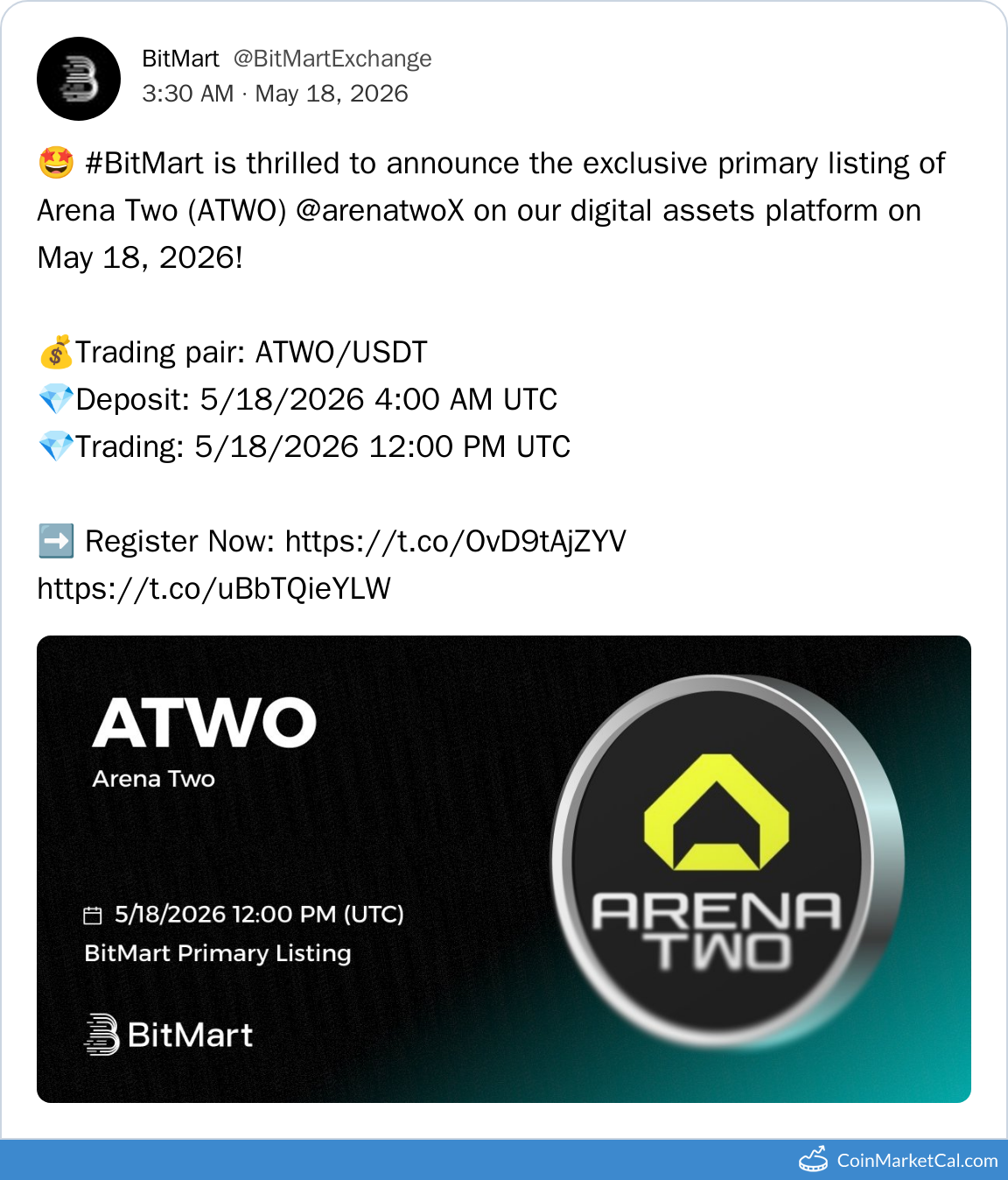 BitMart Listing