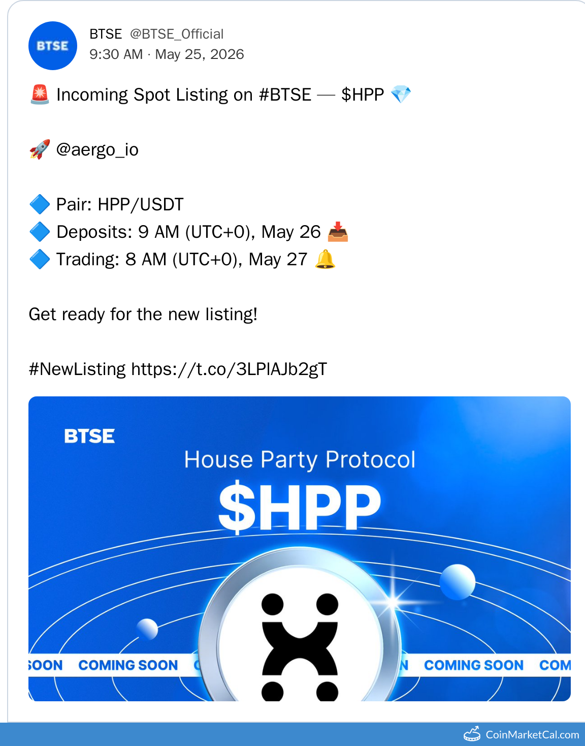 BTSE Listing