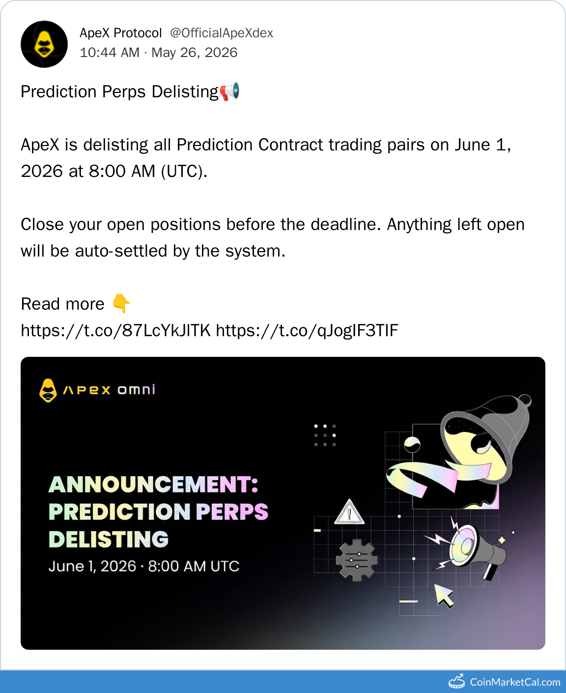 Prediction Perps Delist