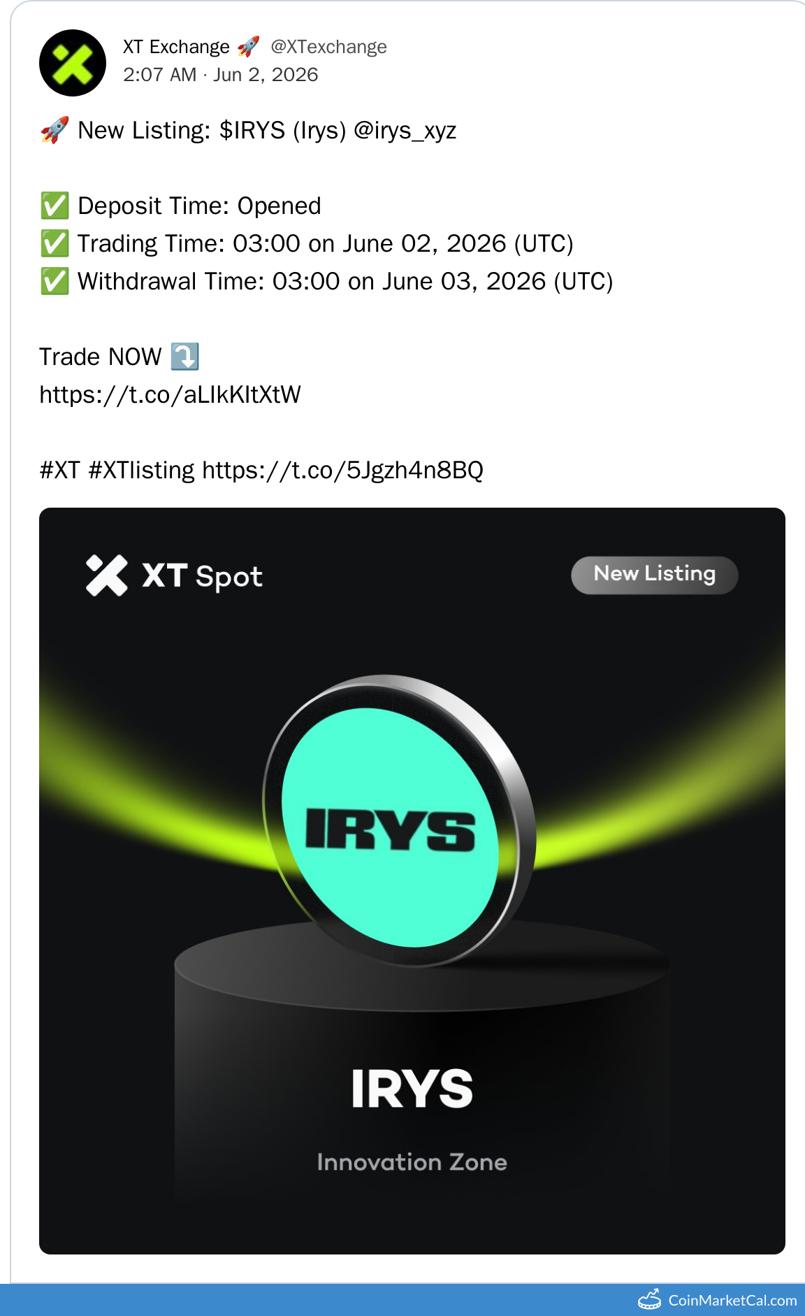 XT.COM Listing