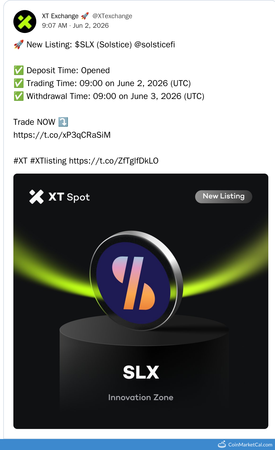 XT.COM Listing