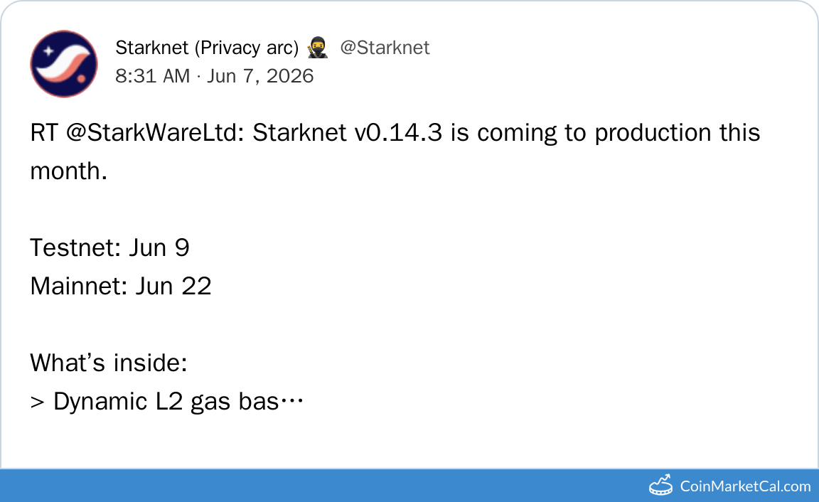 V0.14.3 Mainnet Launch