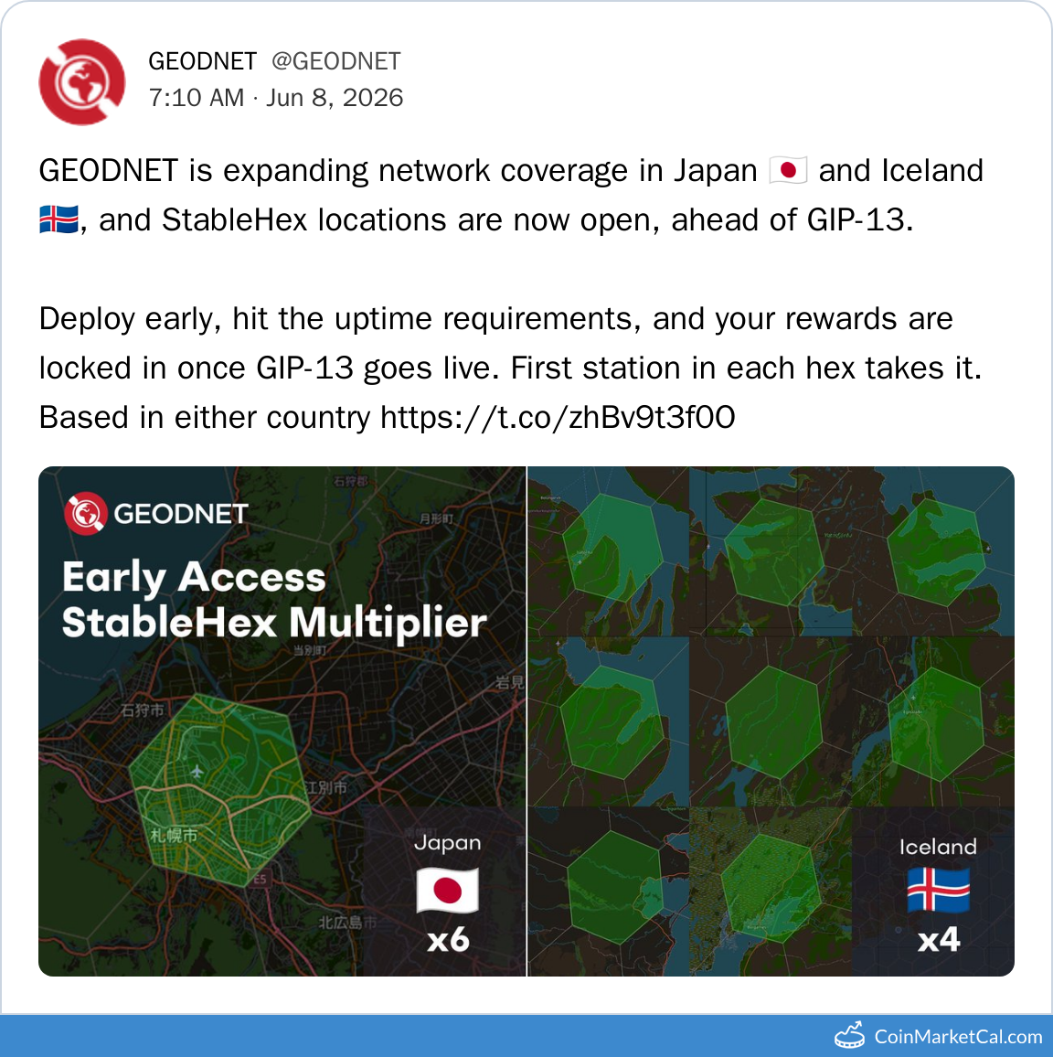 StableHex Japan & Iceland