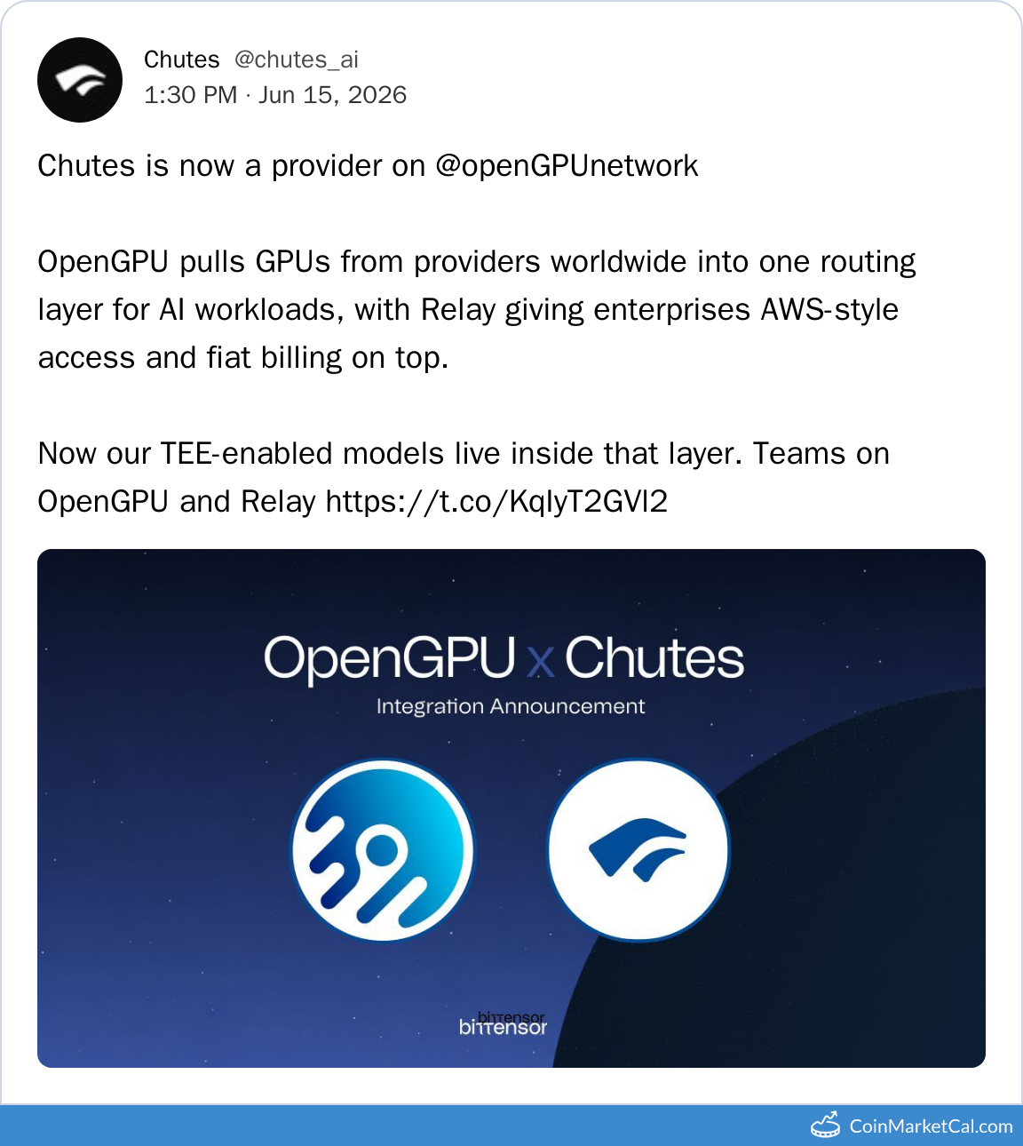 Chutes OpenGPU Provider
