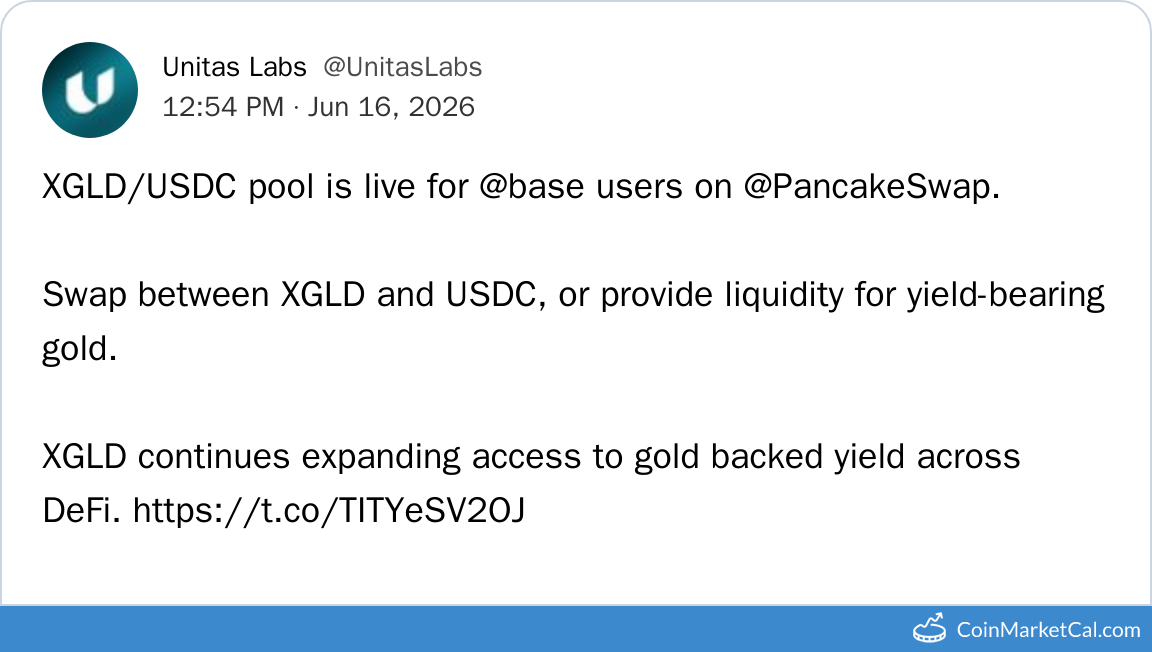 XGLD/USDC Pool on PCS