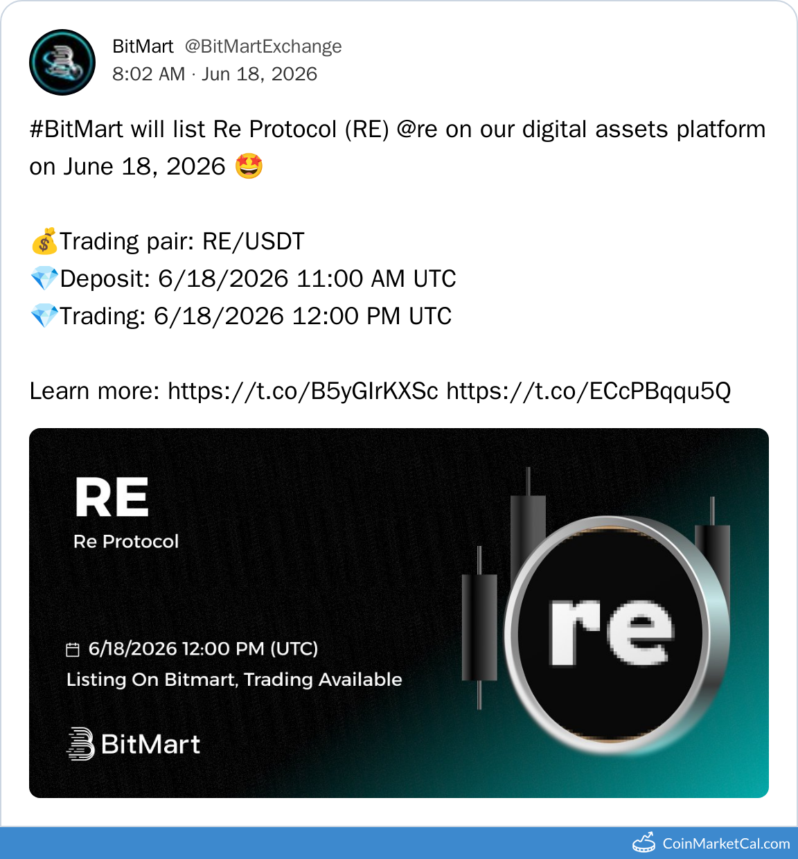 BitMart Listing